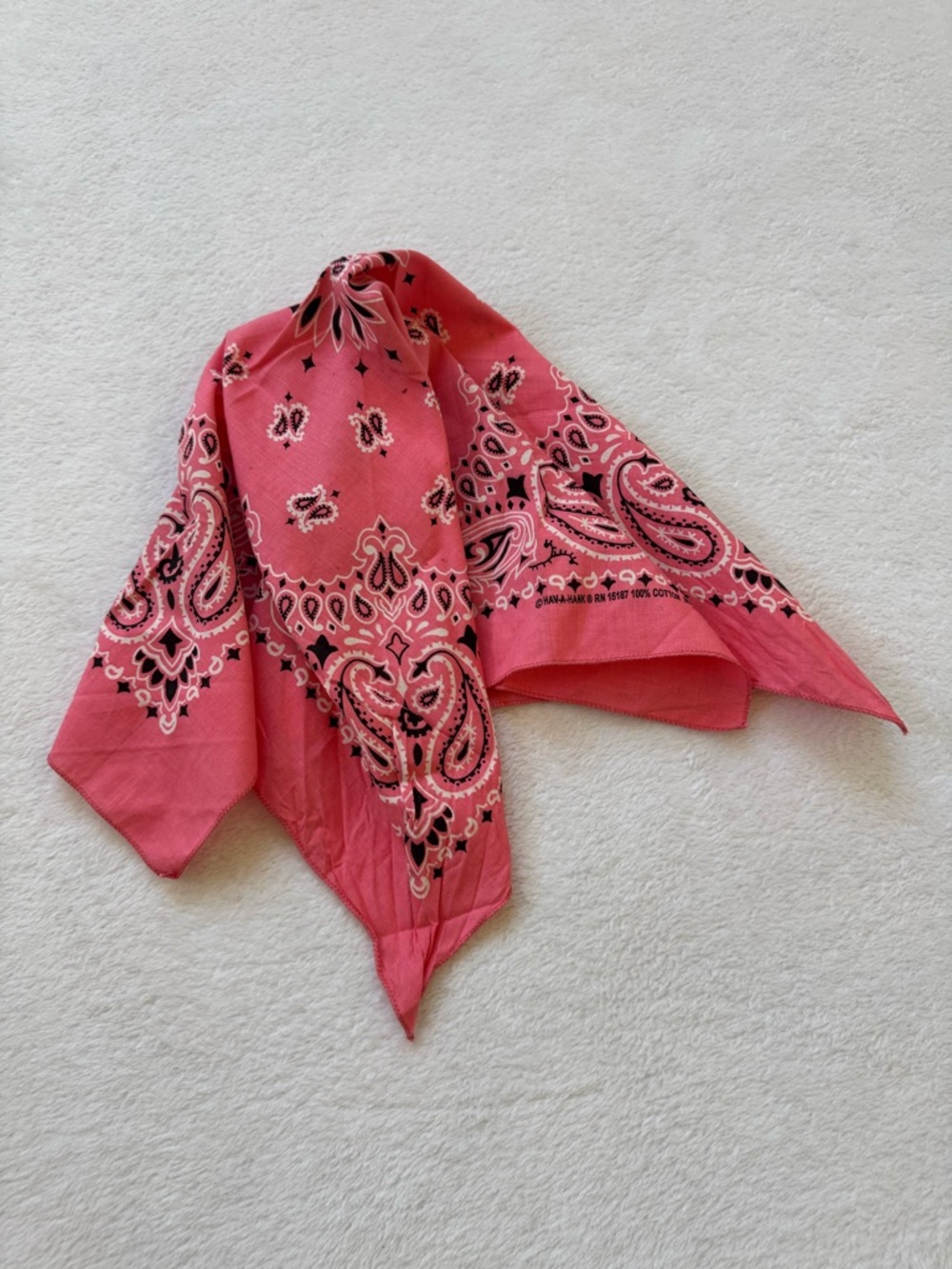 Pink bandanna
